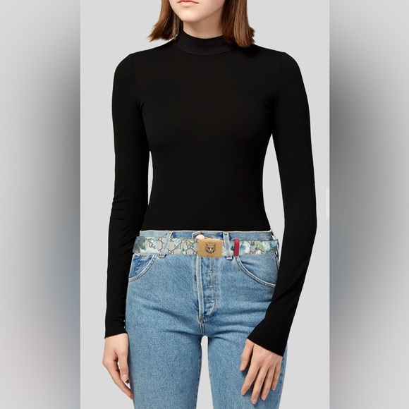 GUCCI GG Supreme Blooms Tiger Belt Size 34 - Picture 8 of 10